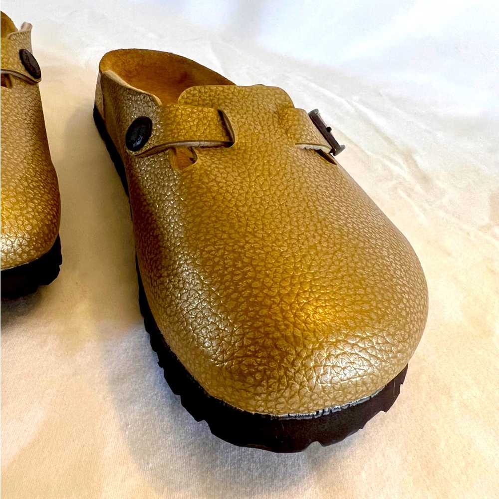 Boston Birkenstock beautiful golden brown discontinued color size 38